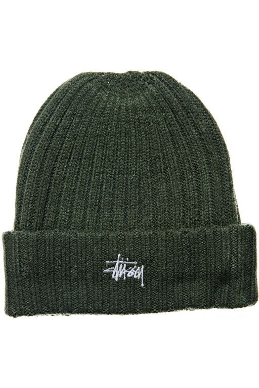 Stussy Mens Graffiti Rib Knit Beanie Hats Green - YITSL6803